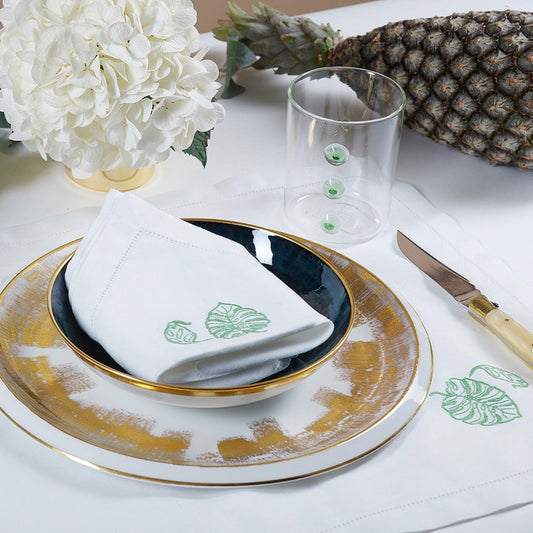 Set de table brodé Perroquet