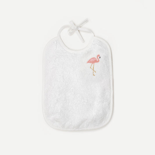 Bavoir Flamant Rose