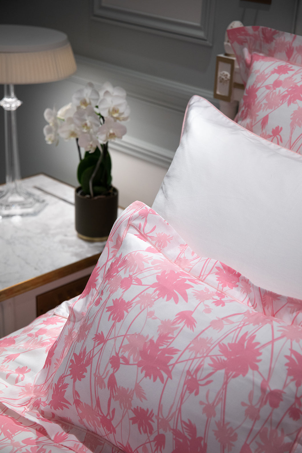 Parure de lit Jungle Rose - Satin 300 fils