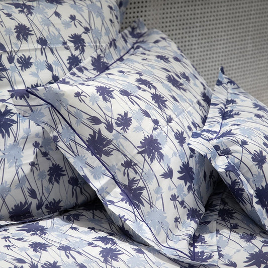 Parure de lit Jungle bleu - Satin 600 fils