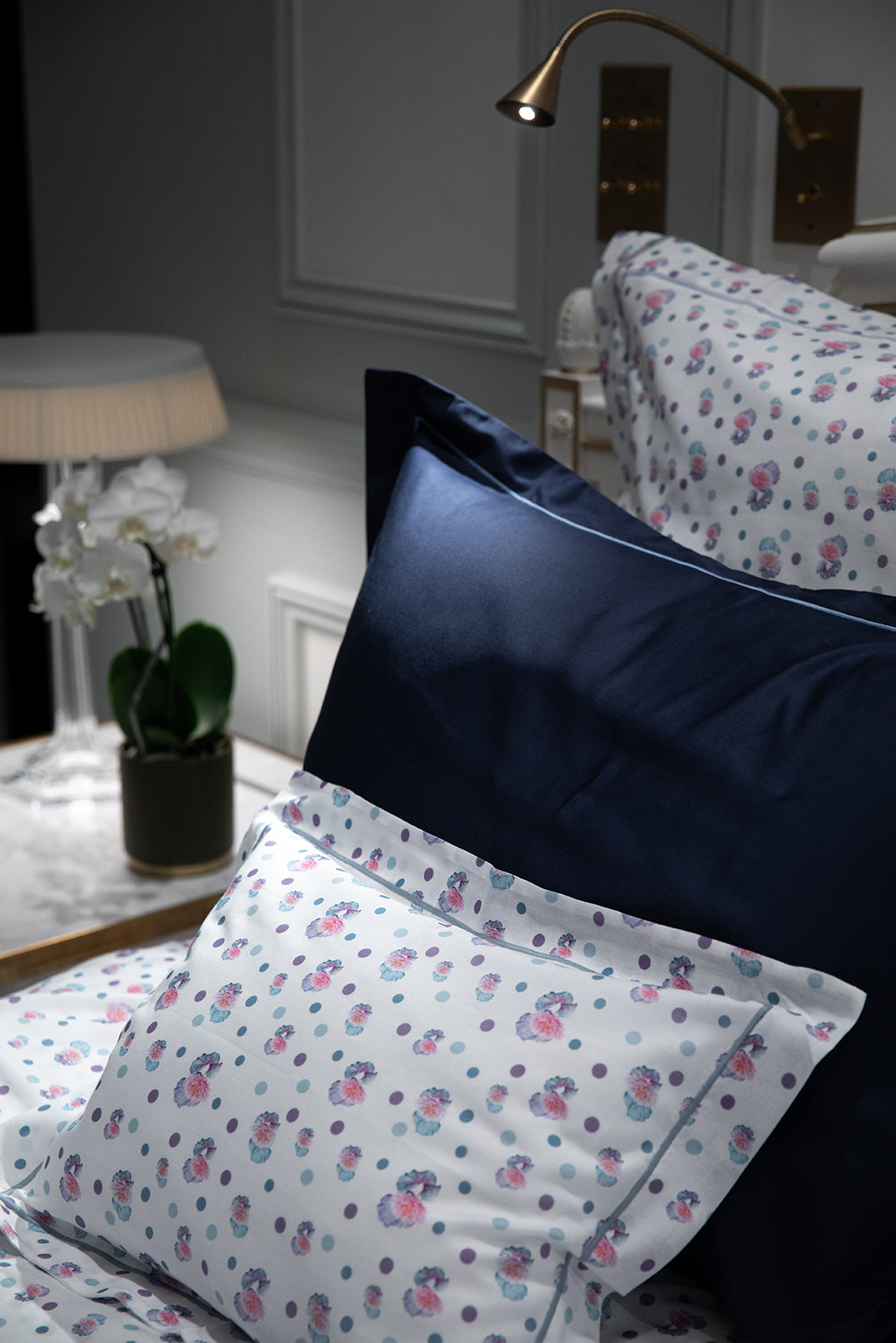 Parure de lit NENUPHARS- Satin 300 fils