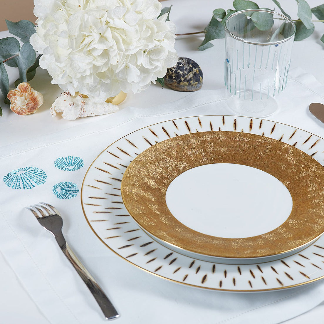 Set de table brodé Oursin