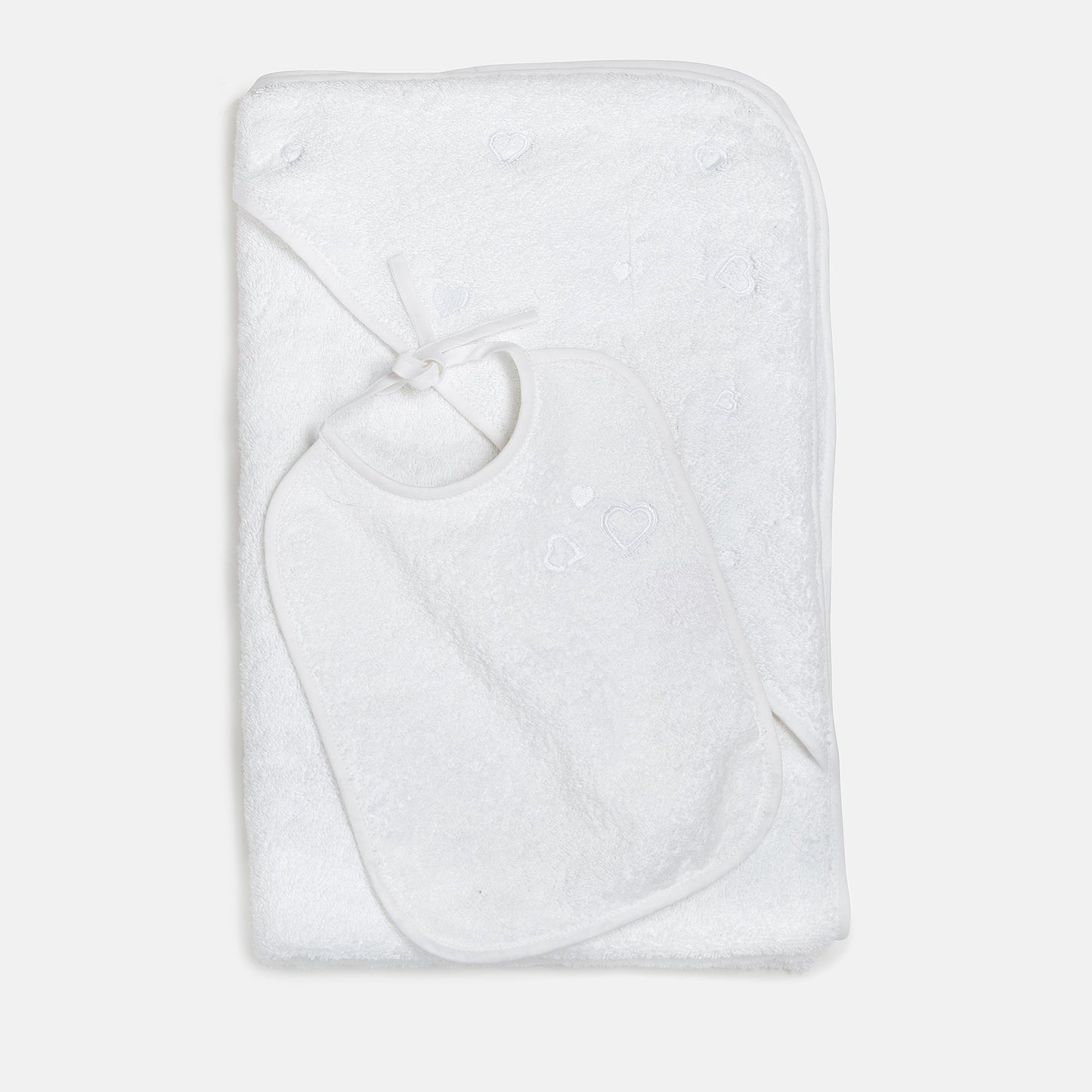 Set Bavoir et Sortie de Bain - Coeur