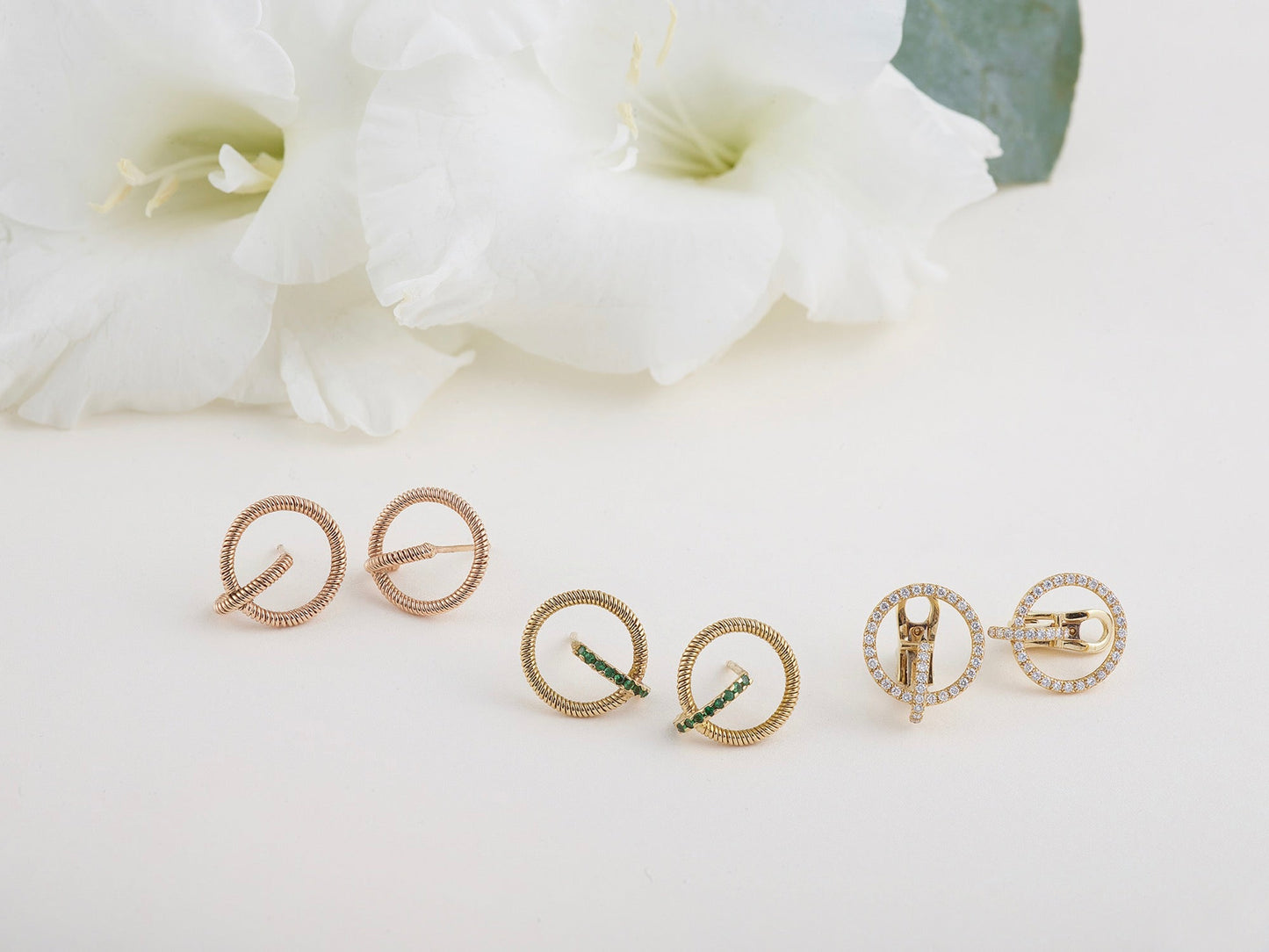 Puces d'oreilles Alba diamants