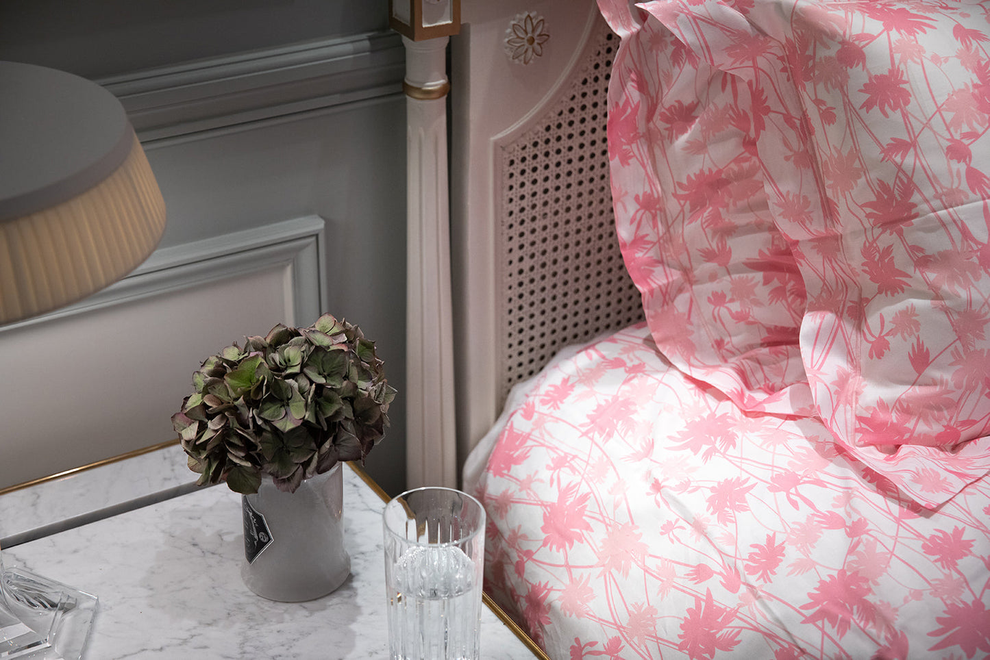 Parure de lit Jungle Rose - Voile de coton