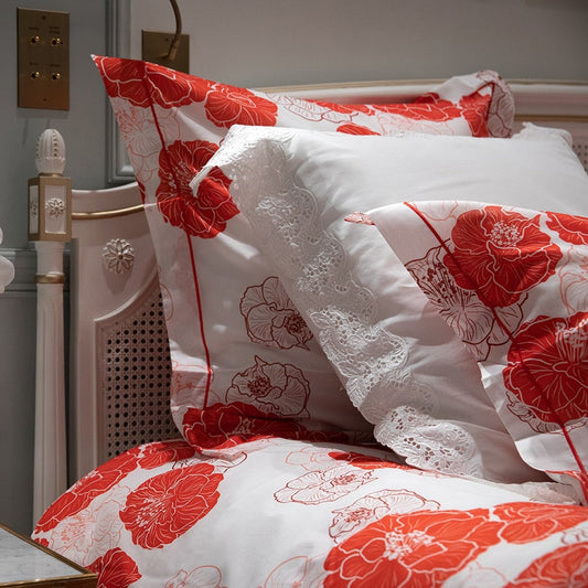 Parure de lit Pivoine - Voile de coton