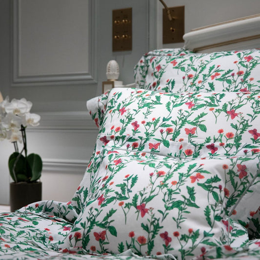 Parure de lit Jardin - Voile de coton